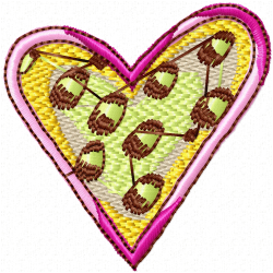 Hearts Embroidery Design 1